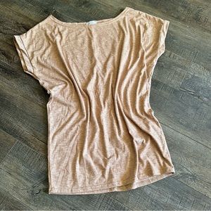 Poetsky Size Small Short Sleeved Tunic Basic Casual Top Neutral Loose Fitting